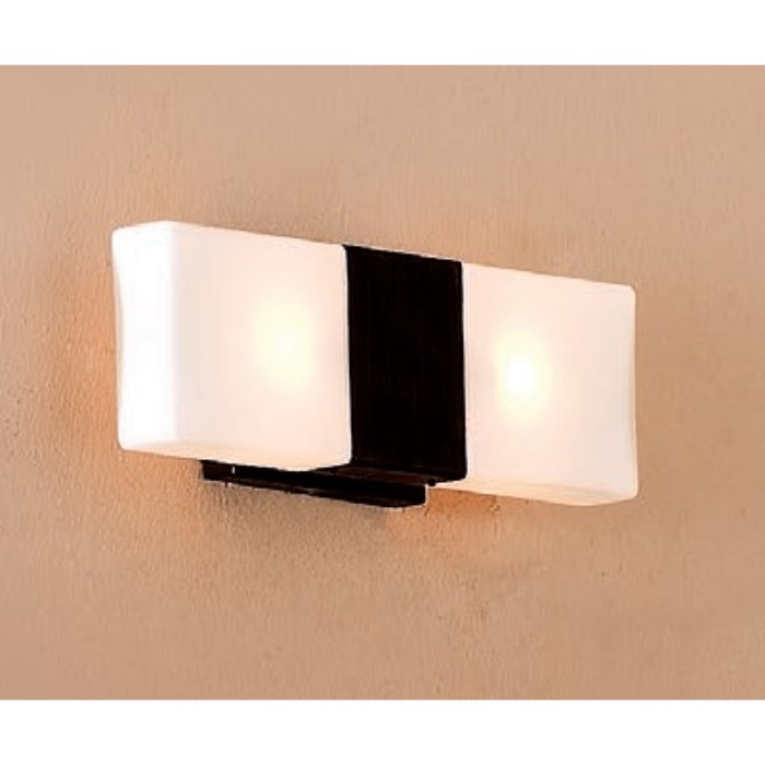 Бра "Сага" 2x60W G9 коричневый 11x30x18 см