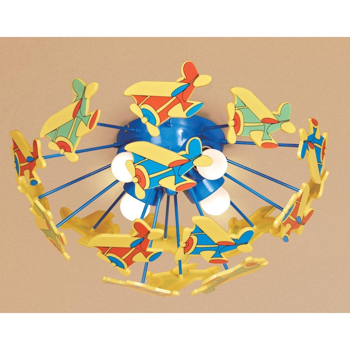 Потолочный светильник CL603141 "Самолетики" 4x75W E27  46x46x24 см