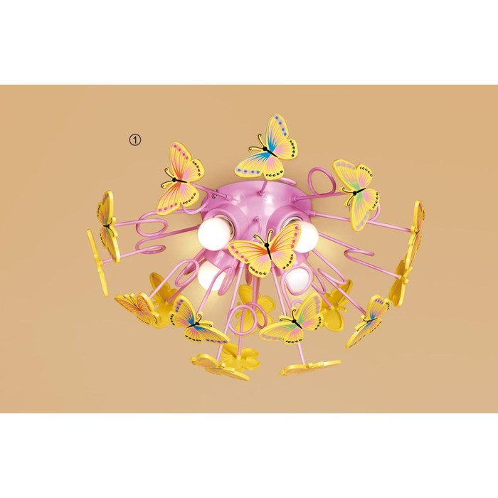 Потолочный светильник CL603142 "Бабочки" 4x75W E27  50x50x20 см