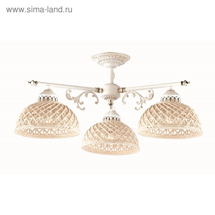 

Люстра CL415231 «Трензадо», 3x75W E27, белый 61x61x25 см