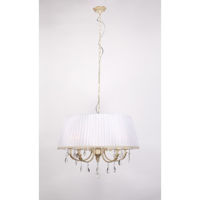 Люстра CL423251 "Элиза" 5x60W E14 крем/золото 65x65x51 см