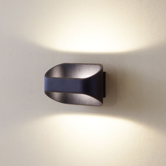 Бра "Декарт-7" 6x1W LED 3000K черный 10x16x10 см