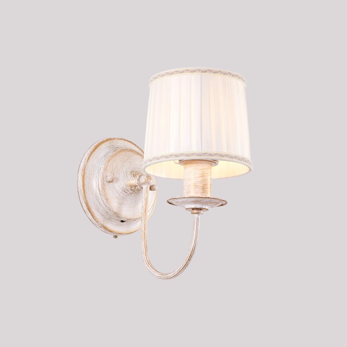 Бра CL429311 "Дижон" 1x75W E27 бел./золото 25x18x30 см