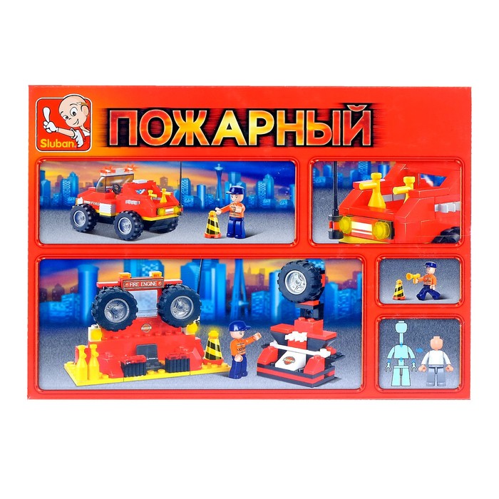 Конструктор «Пожарный грузовик», 118 деталей