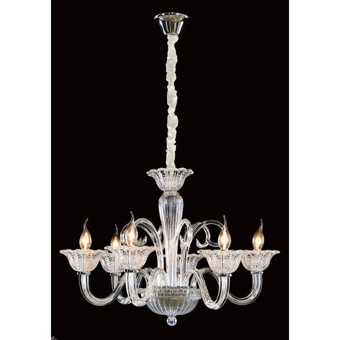 Люстра CL435161 "Фрейя" 6x60W E14 прозрачный 64x64x65 см