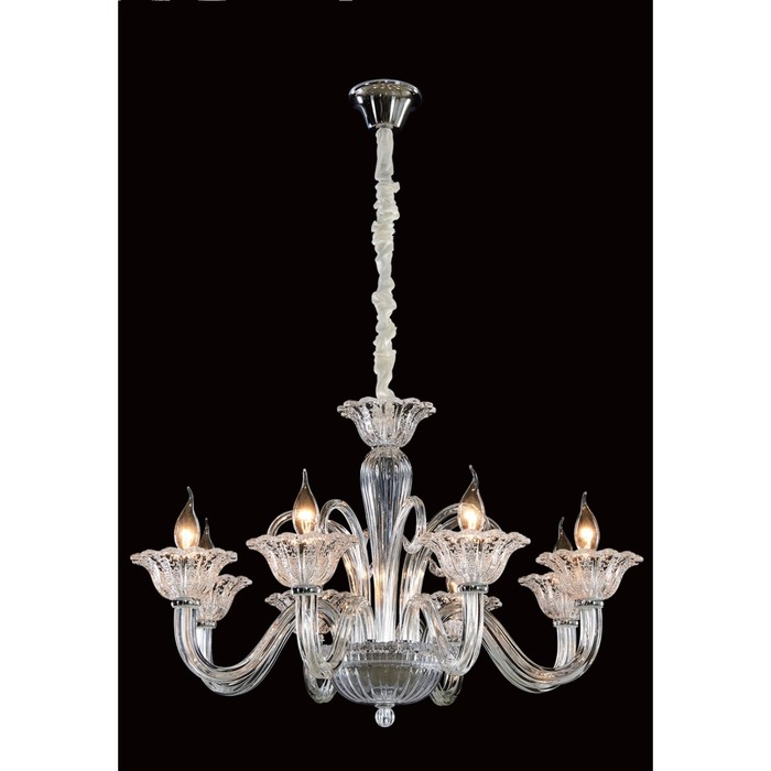 Люстра CL435181 "Фрейя" 8x60W E14 прозрачный 72x72x65 см