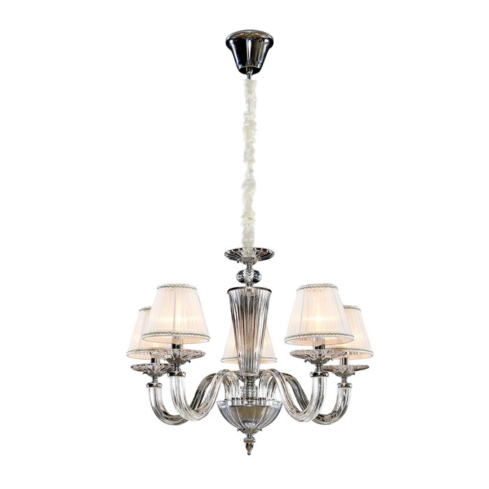 Люстра CL436151 "Медея" 5x60W E14 хром 62x62x75 см