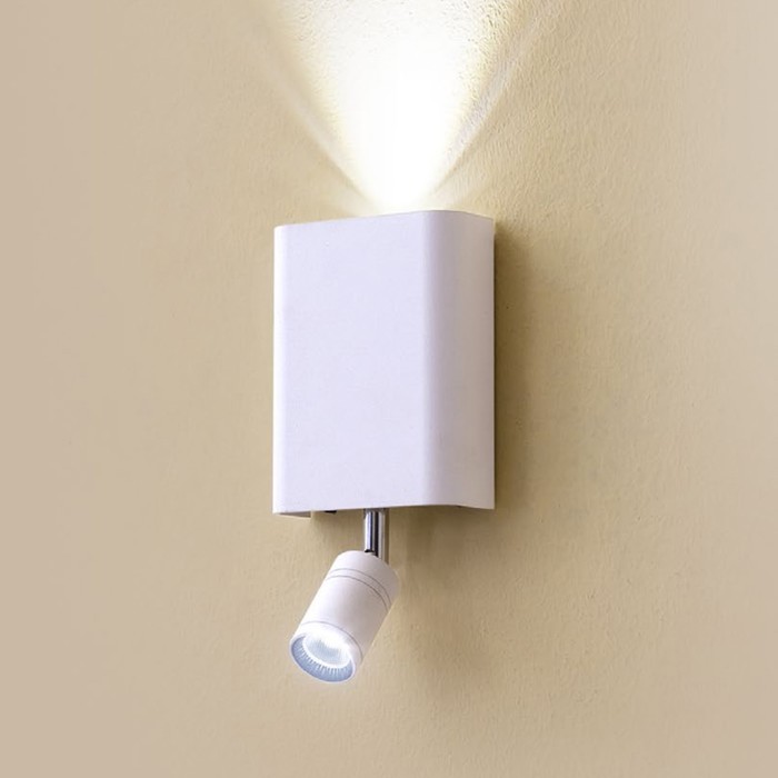 Бра "Декарт" 2x3W LED 3000K белый 3x9x15,5 см