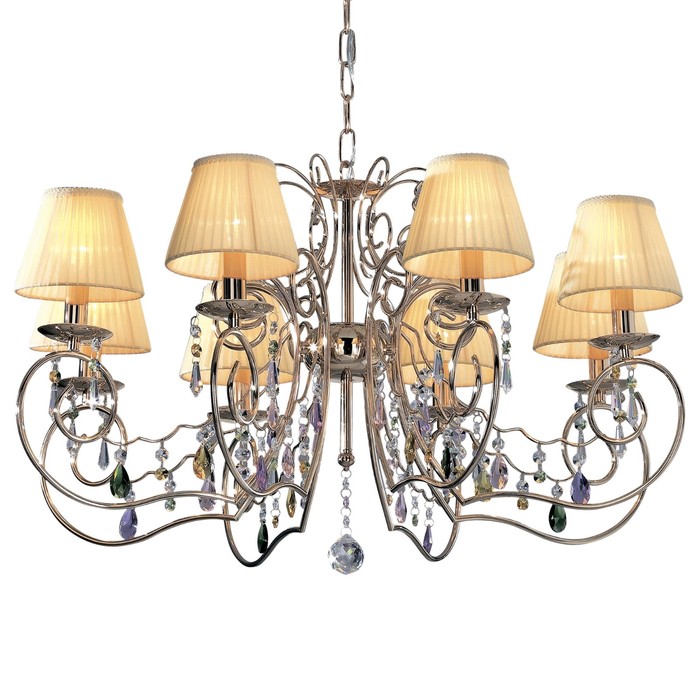 Люстра CL307182 "Фиона" 8x60W E14 золото 80x80x70 см