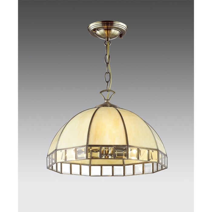 Светильник "Шербург-1" 3x75Вт E27 бежевый 405x405x36см