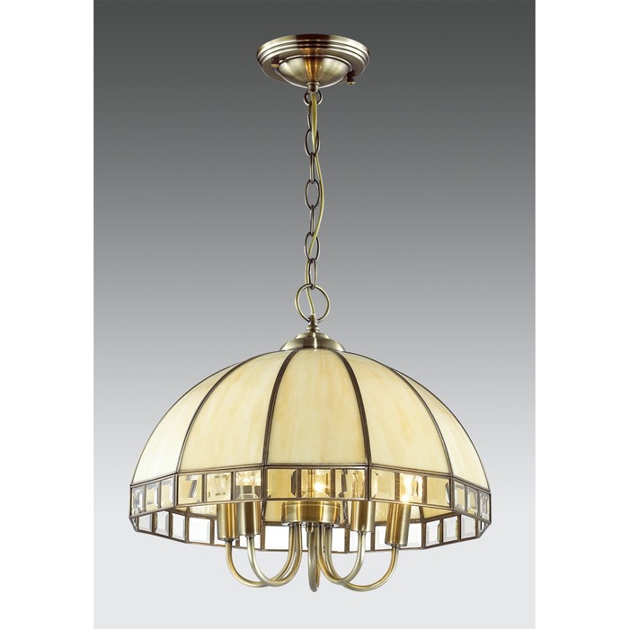 Светильник "Шербург-1" 5x60Вт E14 бежевый 49x49x425см