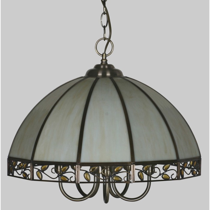 Светильник "Шербург-2" 1x75Вт E27 бежевый, янтарь 49x49x425см