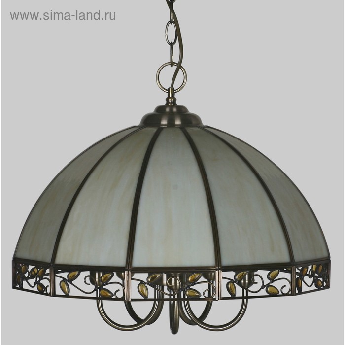 Светильник Шербург-2 1x75Вт E27 бежевый янтарь 49x49x425см 12900₽