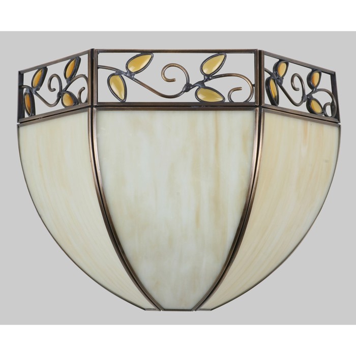 Бра CL440411 "Шербург-2" 1x75W E27 беж./янтарн. 15x20x25 см