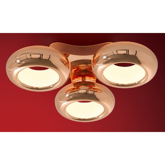 Люстра CL707232 "Орбита" 30x1W LED 3000K медь 62x62x12 см