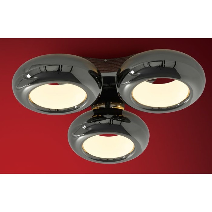 Люстра CL707233 "Орбита" 30x1W LED 3000K черн.хром 62x62x12 см