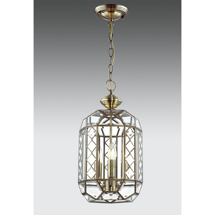 Светильник CL441130 "Фасет" 3x60Вт E14 прозр. 24x24x595см