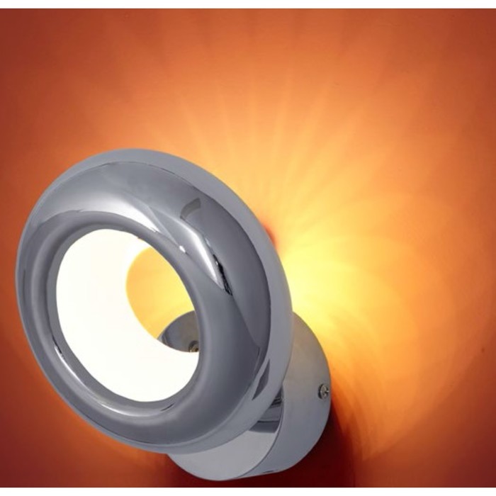 Бра "Орбита" 6x1W LED 3000K хром 9,5x16x16 см