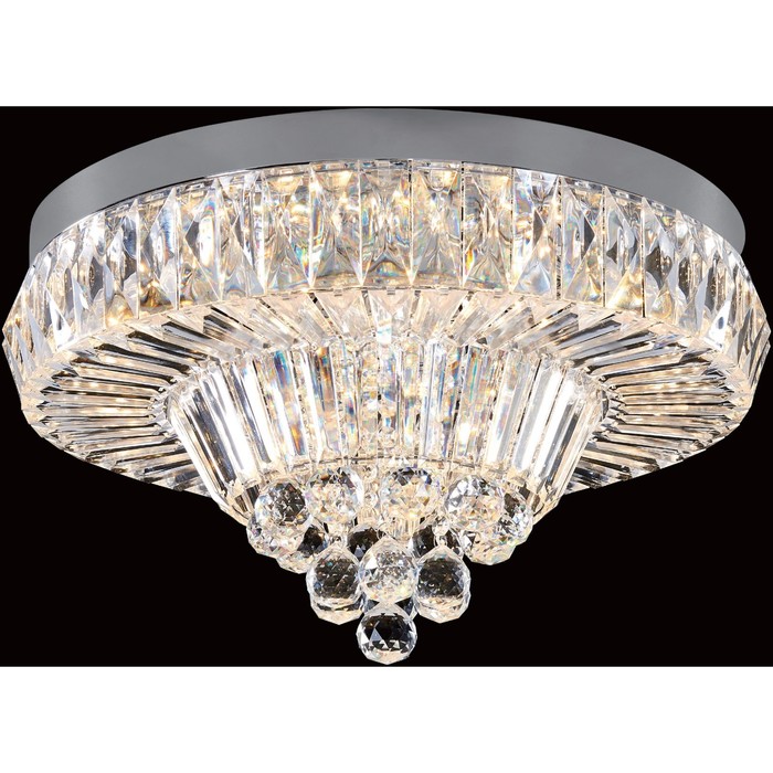 Люстра CL320121 "Спектра" 72x1W LED 3000K хром 52x52x30 см