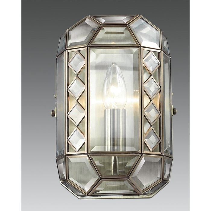 Бра CL441310 "Фасет" 1x60W E14 прозр. 20x20x42 см