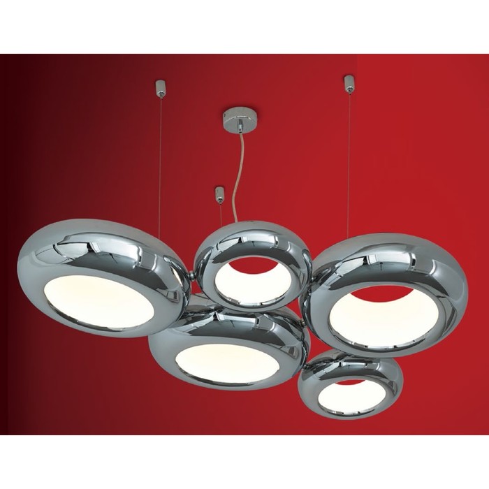 Люстра CL707651 "Орбита" 68x1W LED 3000K хром 65x110x40 см