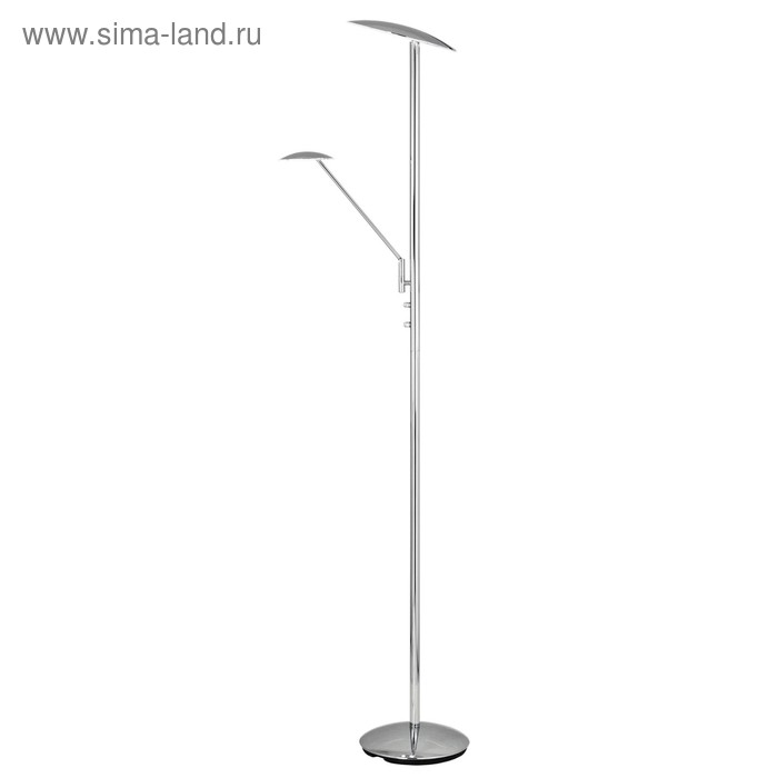 Торшер CL802001 «Дискус» 1x18W/1x5W LED 3000K хром 41,5x28x180 см торшер напольный светодиодный с диммером citilux дискус cl802001 хром