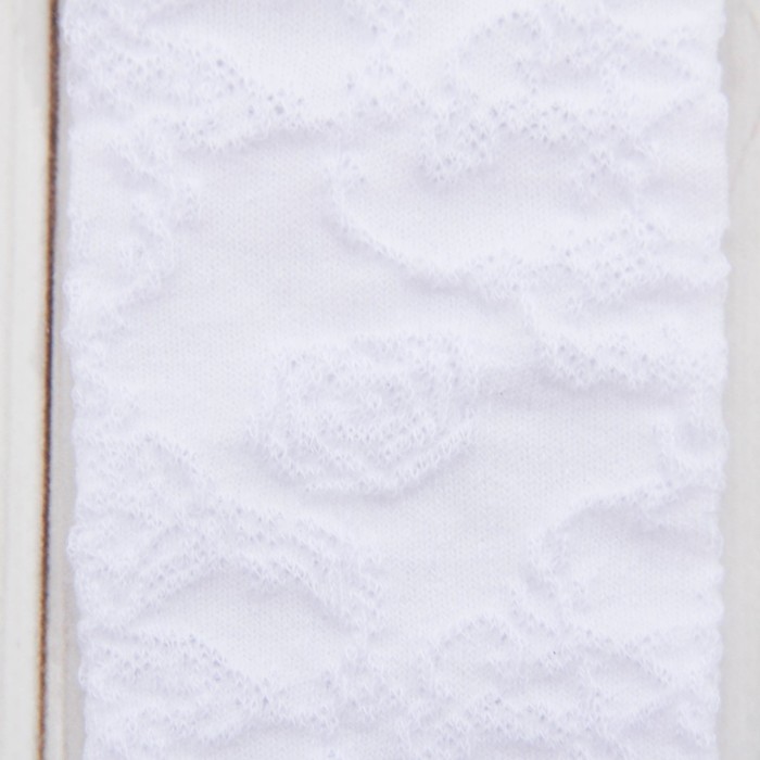 Колготки для девочки с ажурной юбочкой К7-2 цвет белый, рост 74-80