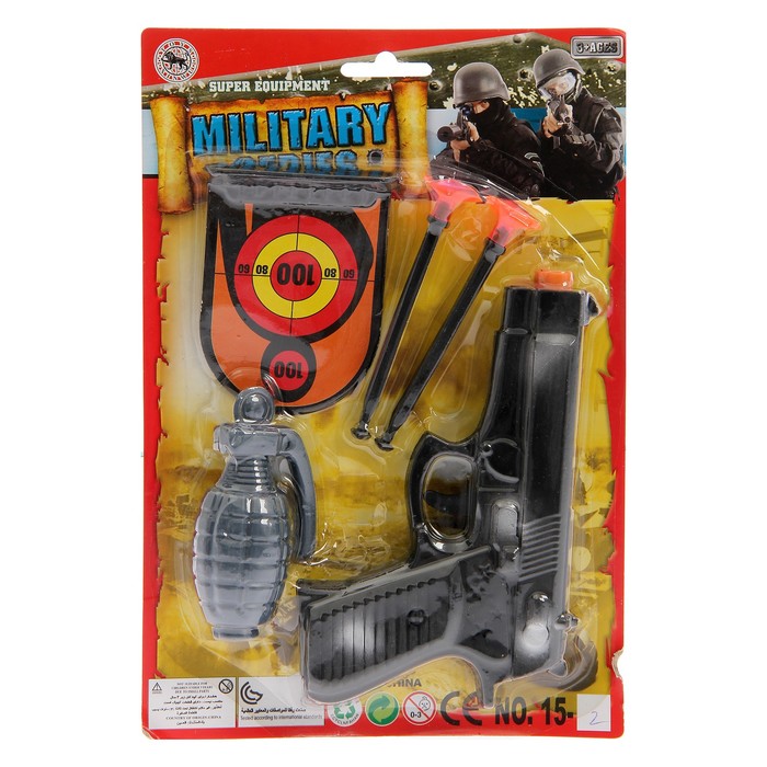 Набор военного "Партизан", 5 предметов, МИКС