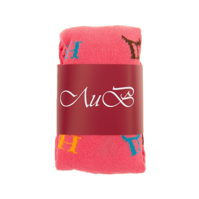 Колготки для девочки К29 цвет коралловый, рост 122-128