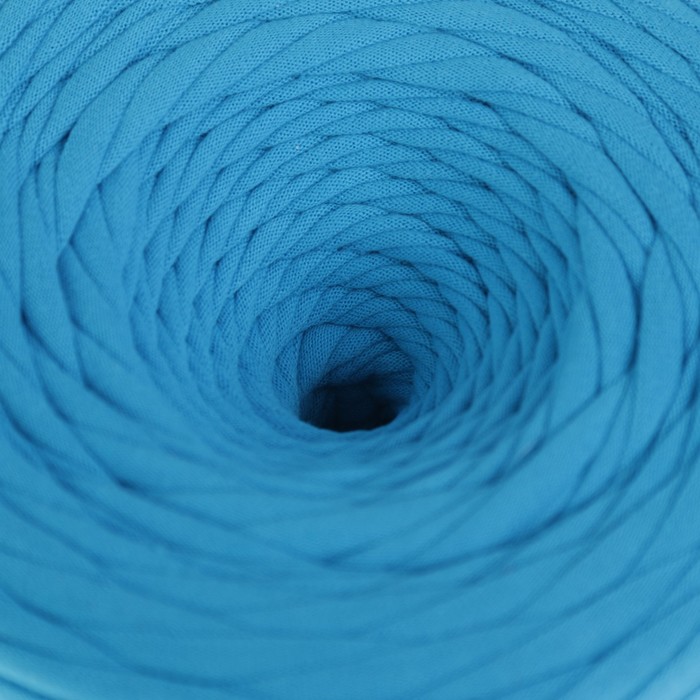 Пряжа трикотажная широкая KNITKA 100м/300гр , ширина 7-9 мм (бирюза)