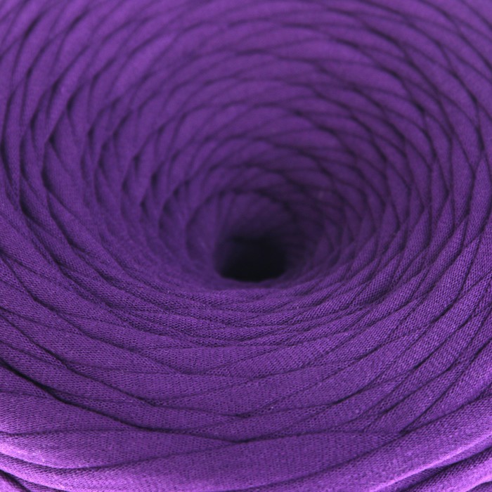 Пряжа трикотажная широкая KNITKA 100м/300гр , ширина 7-9 мм (виноград)