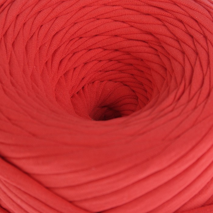 Пряжа трикотажная широкая KNITKA 100м/300гр , ширина 7-9 мм (коралл)