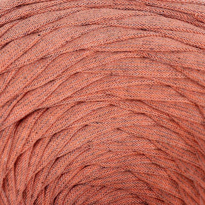 Пряжа трикотажная широкая KNITKA 100м/300гр , ширина 7-9 мм (роза меланж)