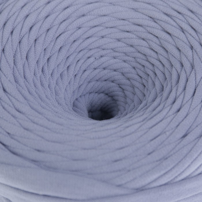 Пряжа трикотажная широкая KNITKA 100м/300гр , ширина 7-9 мм (сталь)