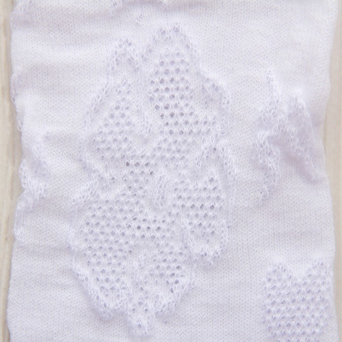 Колготки для девочки ажурные "Розы" АЖ2 цвет белый, рост 92-98