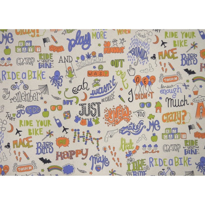 Обои виниловые на флизелине Артекс 20012-03 "Play Today" оранжево-синий 1,06х10 м