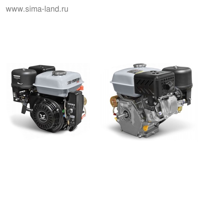 Двигатель ZONGSHEN ZS168FBE, 4Т, бенз., 4.78 кВт/6.5 л.с., 196 см3, d=20 мм, эл. старт