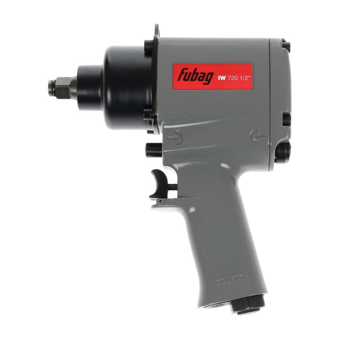 Пневмогайковерт FUBAG IW720, ударный, 1/2", 226 л/м, 720 Нм, 6.3 бар, набор головок, кейс