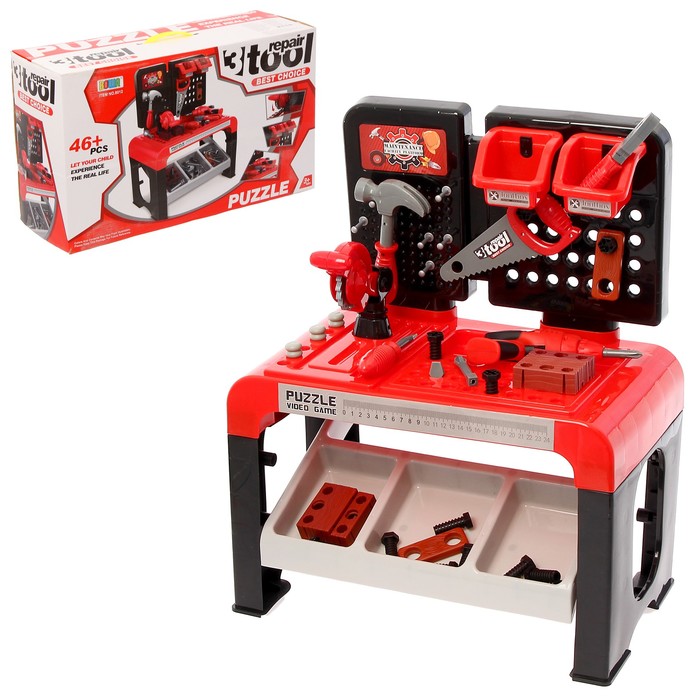 Игровой модуль "Верстак с инструментами", 46 элементов