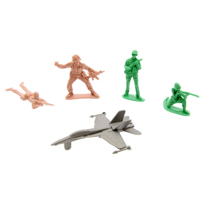 Набор солдатиков с самолётом, МИКС