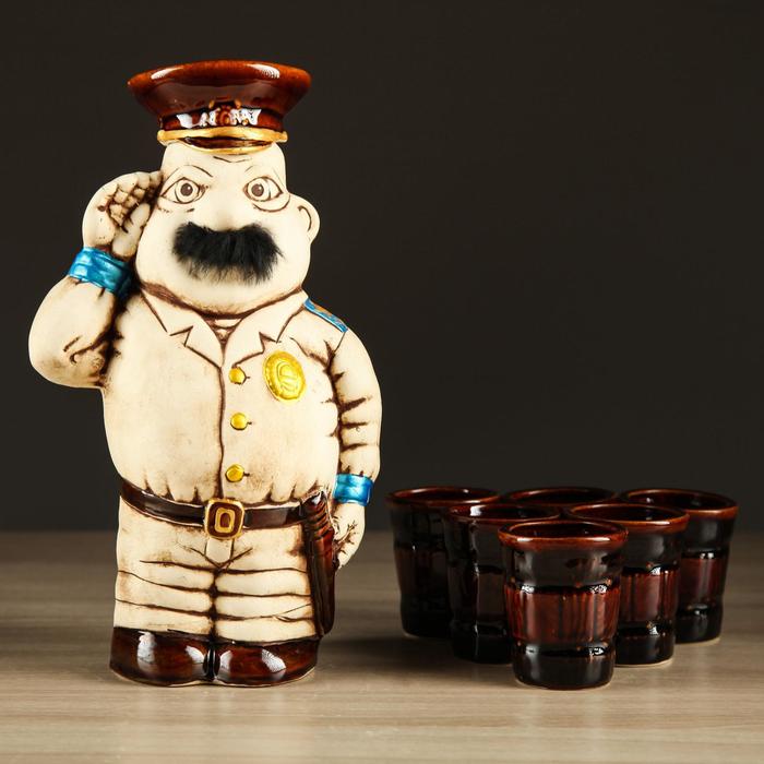 Коньячный набор "Мент" 7 предметов