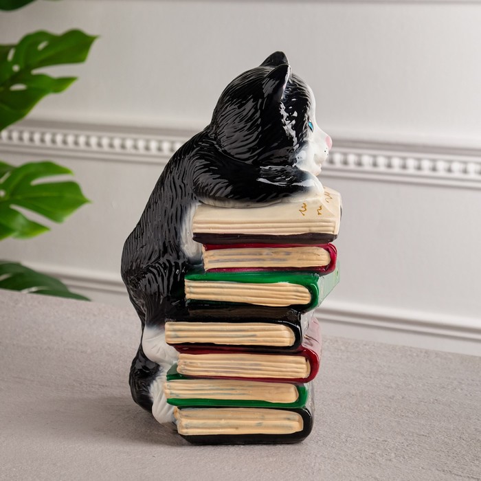 Копилка "Читалкин", глянец, чёрно-белая