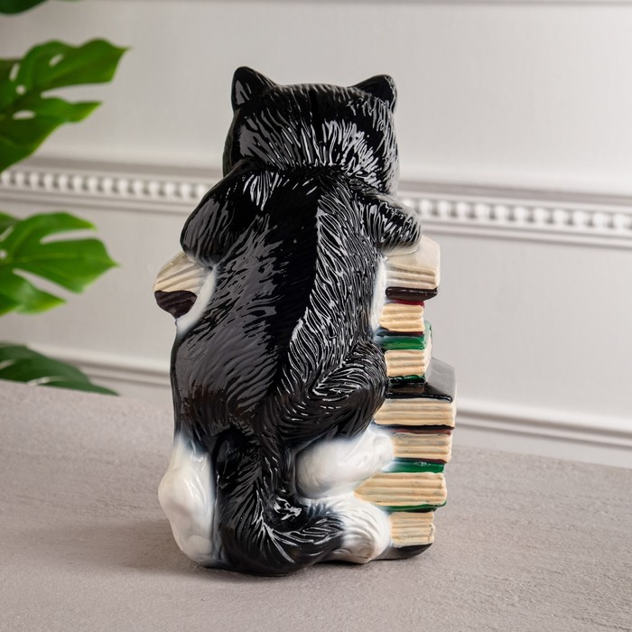 Копилка "Читалкин", глянец, чёрно-белая