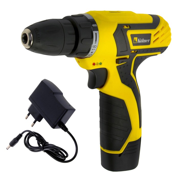 Дрель-шуруповерт Kolner KCD 10,8L,10,8 В, 0-550 об/мин, 16 Нм, аккумуляторная