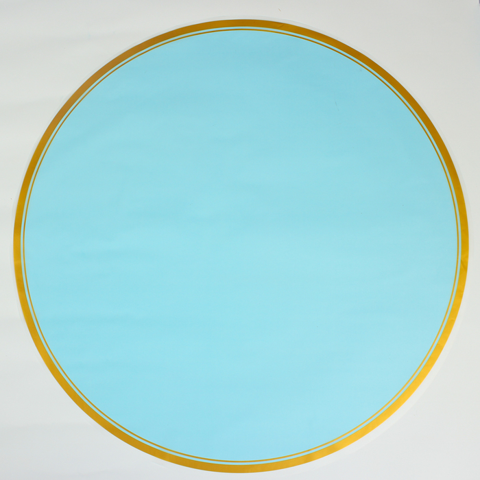 Пленка для цветов круглая, голубой, 60 х 60 см