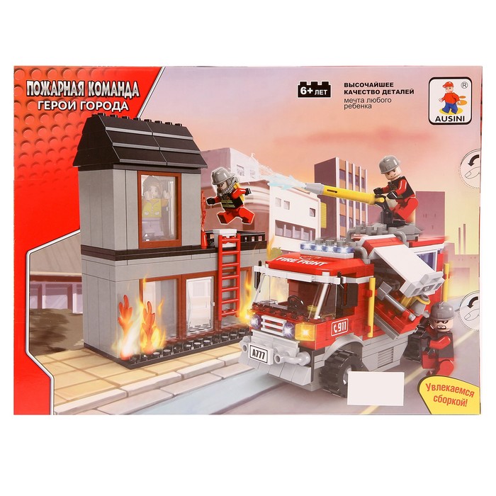 Конструктор Пожарная команда «Огнеборцы», 374 детали