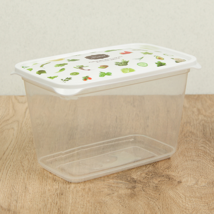 Ланч-бокс 1,2 л "Огород", прямоугольный, 17х11х11 см