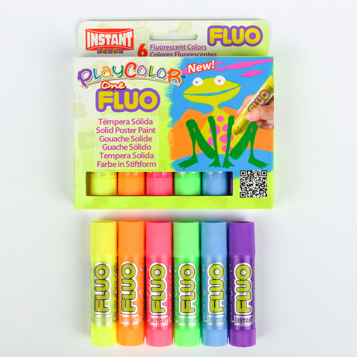 Набор мелков для бумаги 6 цветов флуоресцентные