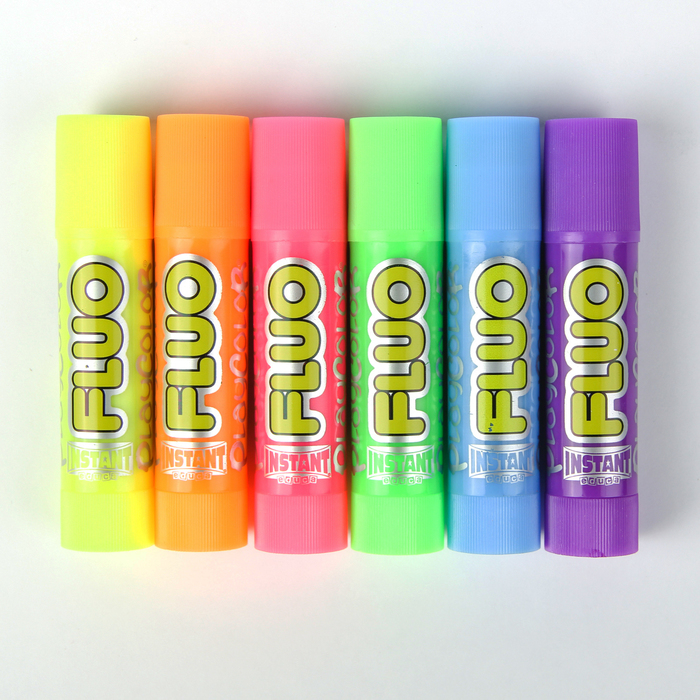 Набор мелков для бумаги 6 цветов флуоресцентные