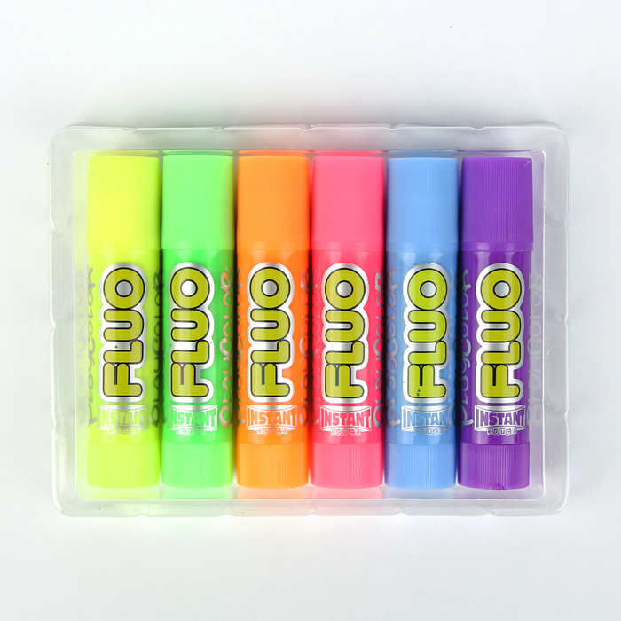 Набор мелков для бумаги 6 цветов флуоресцентные
